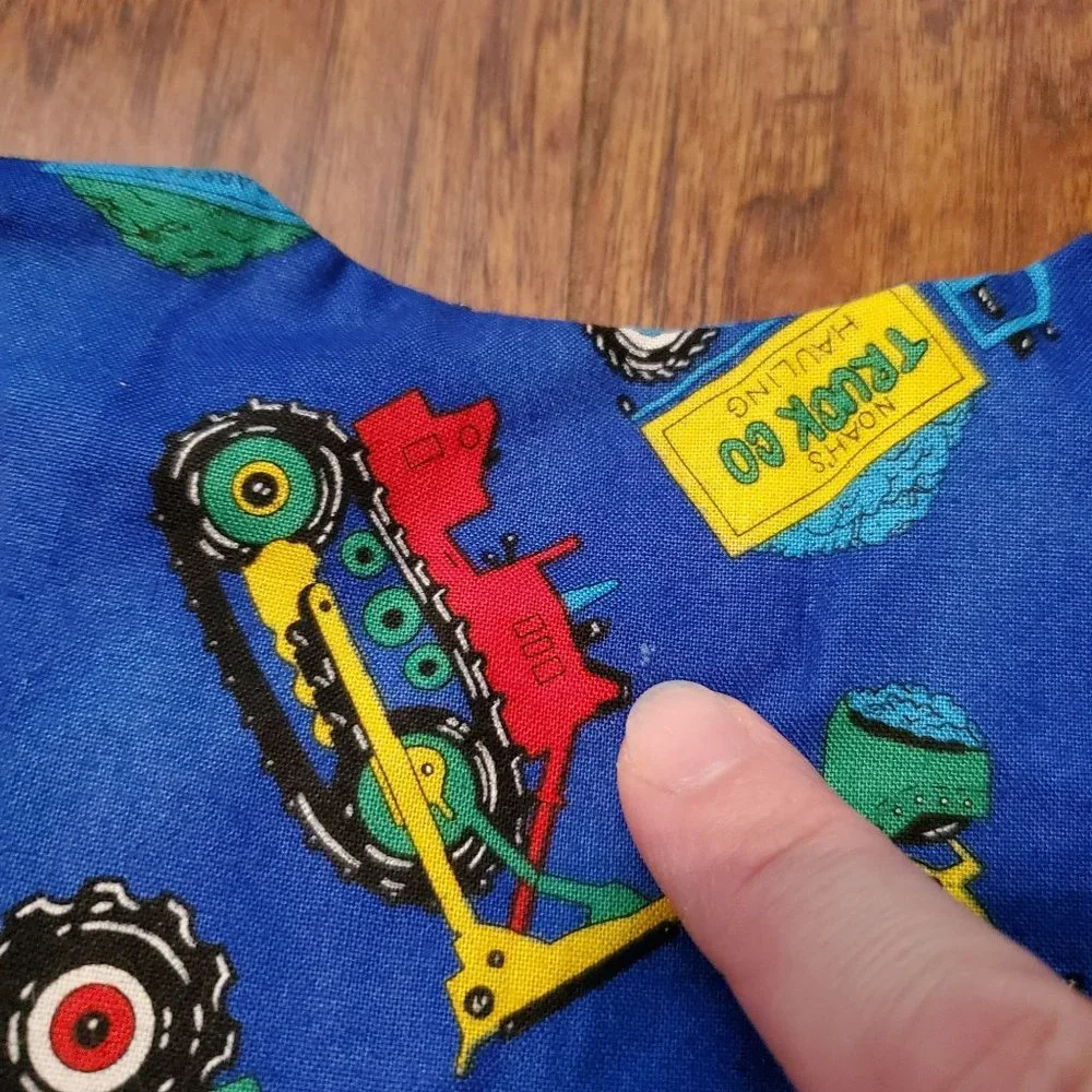 Vintage Handmade Tractor Truck Jumpsuit Baby Boy 6-9 Months